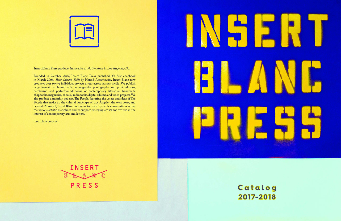 Insert Blanc Press Catalog